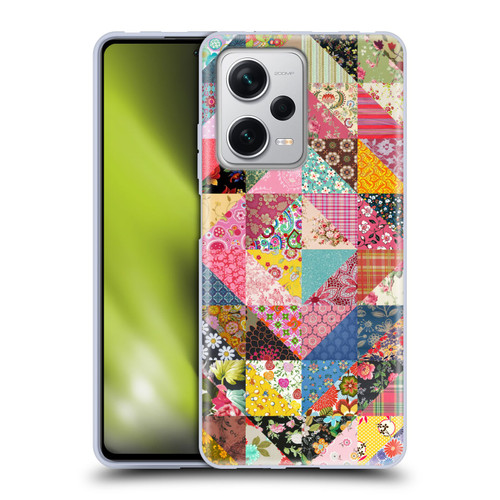 Rachel Caldwell Patterns Quilt Soft Gel Case for Xiaomi Redmi Note 12 Pro+ 5G