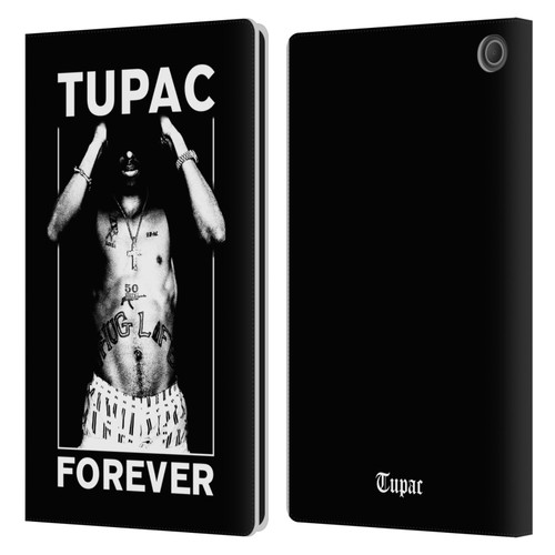 Tupac Shakur Key Art Forever Leather Book Wallet Case Cover For Amazon Fire Max 11 2023
