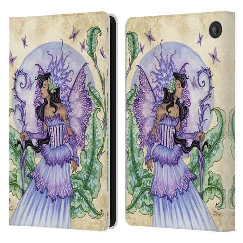 Amy Brown Elemental Fairies Spring Fairy Leather Book Wallet Case Cover For Amazon Fire 7 2022