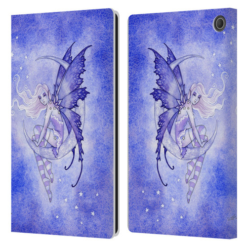 Amy Brown Elemental Fairies Moon Fairy Leather Book Wallet Case Cover For Amazon Fire Max 11 2023