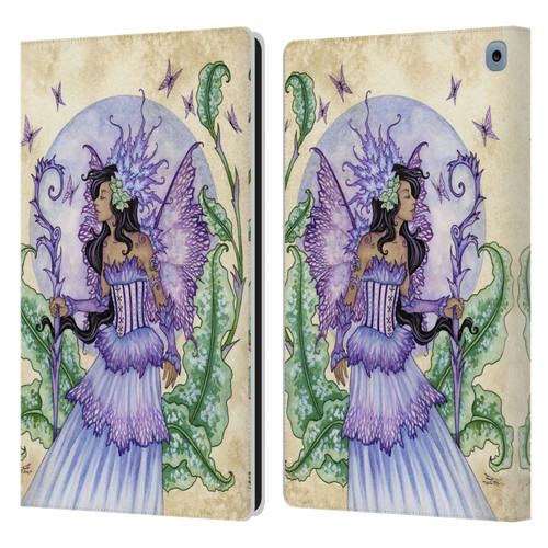 Amy Brown Elemental Fairies Spring Fairy Leather Book Wallet Case Cover For Amazon Fire HD 10 / Plus 2021