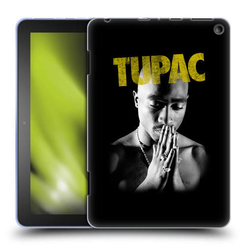 Tupac Shakur Key Art Golden Soft Gel Case for Amazon Fire HD 8/Fire HD 8 Plus 2020
