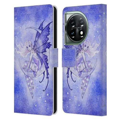 Amy Brown Elemental Fairies Moon Fairy Leather Book Wallet Case Cover For OnePlus 11 5G