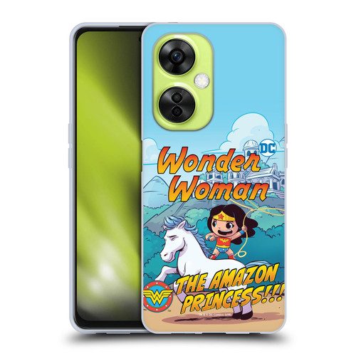 Super Friends DC Comics Toddlers Comic Covers Wonder Woman 2 Soft Gel Case for OnePlus Nord CE 3 Lite 5G