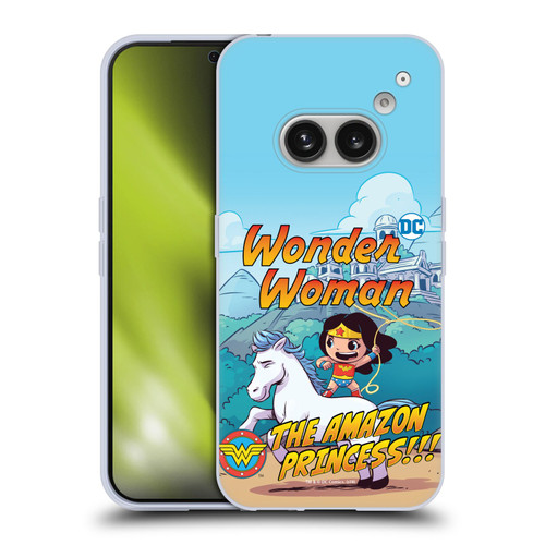 Super Friends DC Comics Toddlers Comic Covers Wonder Woman 2 Soft Gel Case for Nothing Phone (2a)