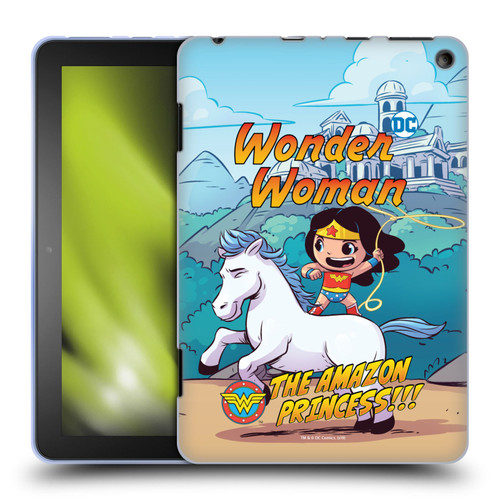 Super Friends DC Comics Toddlers Comic Covers Wonder Woman 2 Soft Gel Case for Amazon Fire HD 8/Fire HD 8 Plus 2020
