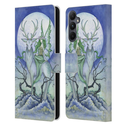 Amy Brown Elemental Fairies Midnight Fairy Leather Book Wallet Case Cover For Samsung Galaxy A05s