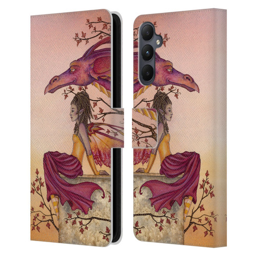 Amy Brown Elemental Fairies Greeting The Dawn Leather Book Wallet Case Cover For Samsung Galaxy A05s