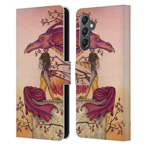 Amy Brown Elemental Fairies Greeting The Dawn Leather Book Wallet Case Cover For Samsung Galaxy A25 5G