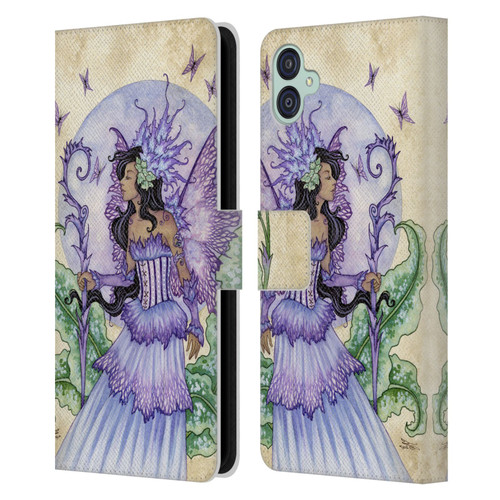 Amy Brown Elemental Fairies Spring Fairy Leather Book Wallet Case Cover For Samsung Galaxy M04 5G / A04e