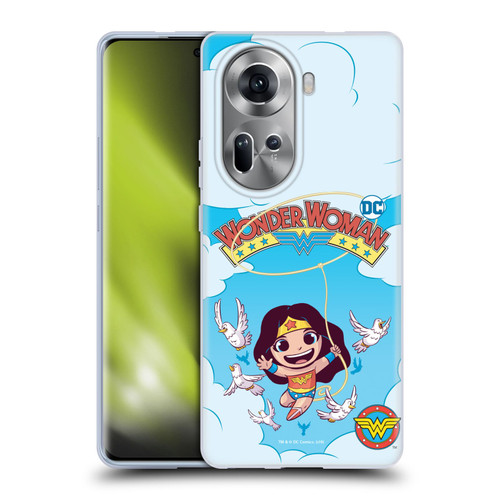 Super Friends DC Comics Toddlers Comic Covers Wonder Woman 1 Soft Gel Case for OPPO Reno11