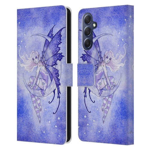 Amy Brown Elemental Fairies Moon Fairy Leather Book Wallet Case Cover For Samsung Galaxy M54 5G