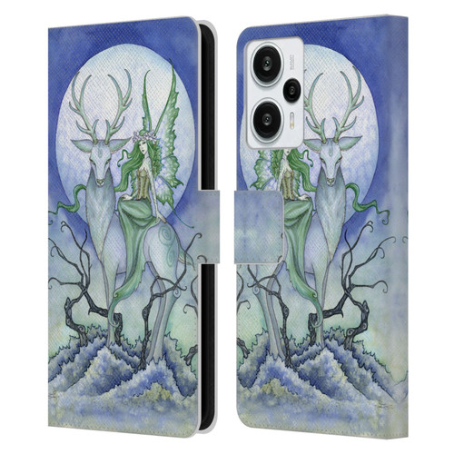 Amy Brown Elemental Fairies Midnight Fairy Leather Book Wallet Case Cover For Xiaomi Redmi Note 12T