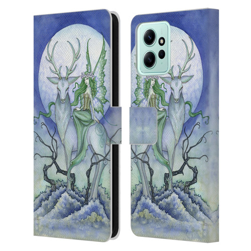 Amy Brown Elemental Fairies Midnight Fairy Leather Book Wallet Case Cover For Xiaomi Redmi 12