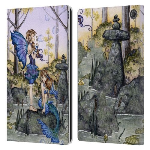 Amy Brown Folklore Cousins Leather Book Wallet Case Cover For Amazon Fire Max 11 2023