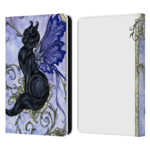 Amy Brown Folklore Fairy Cat Leather Book Wallet Case Cover For Amazon Kindle 11th Gen 6in 2022