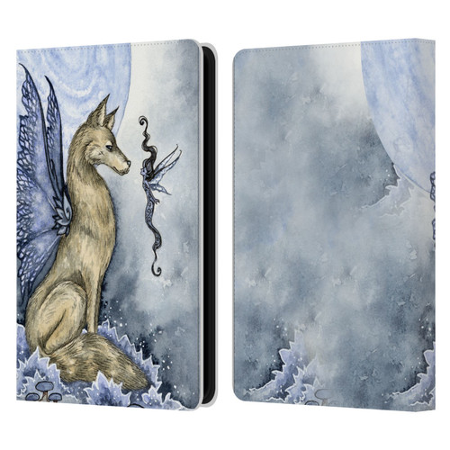 Amy Brown Folklore Wolf Moon Leather Book Wallet Case Cover For Amazon Kindle Paperwhite 5 (2021)