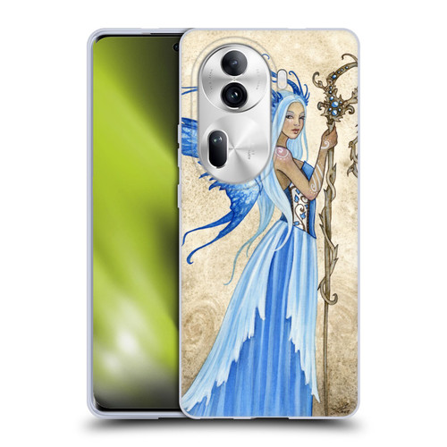 Amy Brown Elemental Fairies Blue Goddess Soft Gel Case for OPPO Reno11 Pro