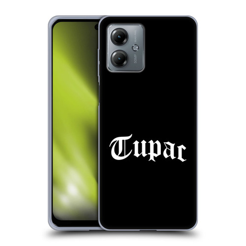 Tupac Shakur Logos Old English 2 Soft Gel Case for Motorola Moto G14