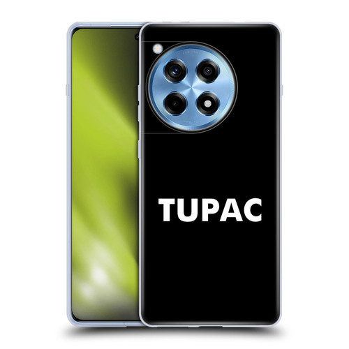 Tupac Shakur Logos Sans Serif Soft Gel Case for OnePlus 12R