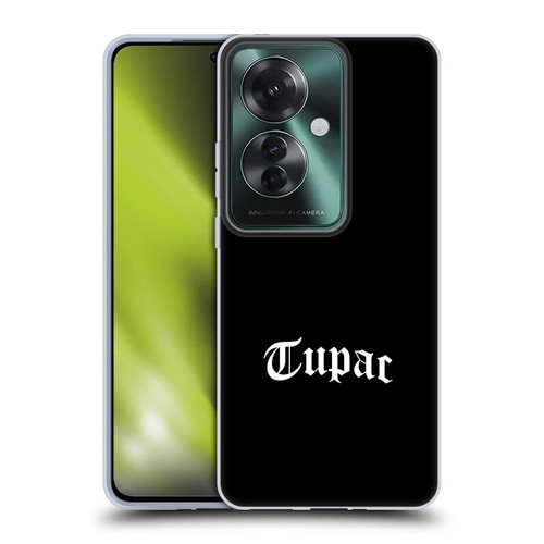 Tupac Shakur Logos Old English 2 Soft Gel Case for OPPO Reno11 F 5G / F25 Pro 5G