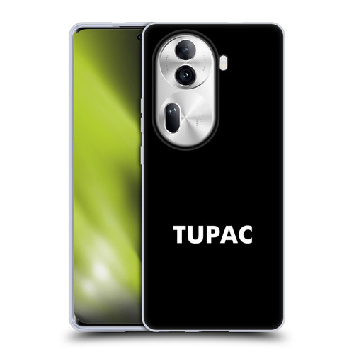 Tupac Shakur Logos Sans Serif Soft Gel Case for OPPO Reno11 Pro