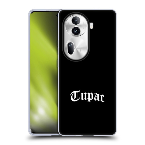 Tupac Shakur Logos Old English 2 Soft Gel Case for OPPO Reno11 Pro