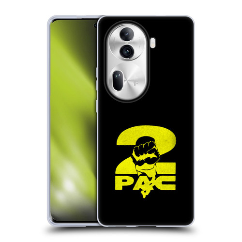 Tupac Shakur Logos Yellow Fist Soft Gel Case for OPPO Reno11 Pro