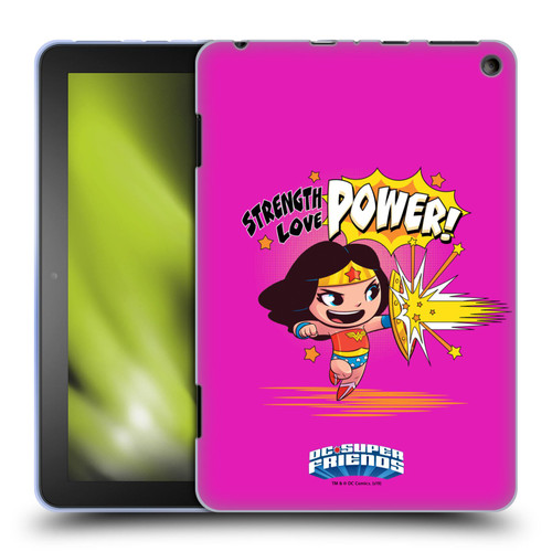 Super Friends DC Comics Toddlers Composed Art Wonder Woman Soft Gel Case for Amazon Fire HD 8/Fire HD 8 Plus 2020