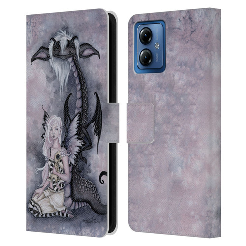 Amy Brown Folklore Evie And The Nightmare Leather Book Wallet Case Cover For Motorola Moto G14