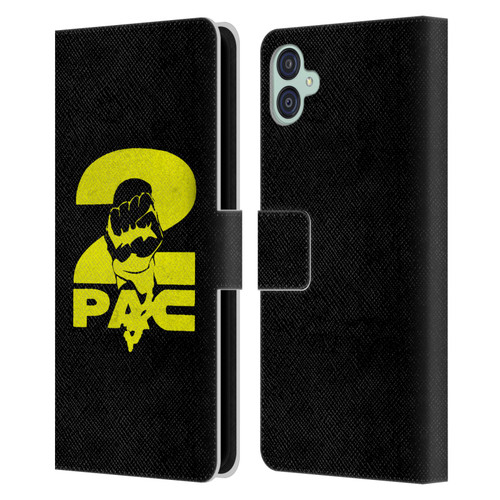 Tupac Shakur Logos Yellow Fist Leather Book Wallet Case Cover For Samsung Galaxy M04 5G / A04e