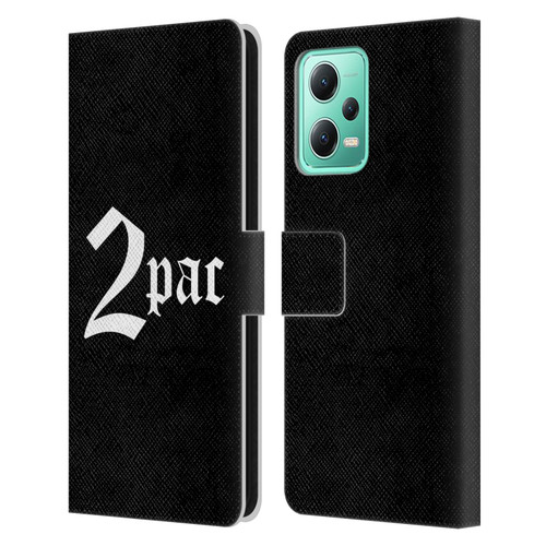 Tupac Shakur Logos Old English Leather Book Wallet Case Cover For Xiaomi Redmi Note 12 5G