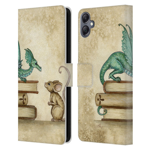 Amy Brown Folklore Curious Encounter Leather Book Wallet Case Cover For Samsung Galaxy A05