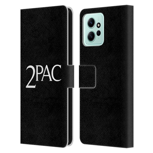 Tupac Shakur Logos Serif Leather Book Wallet Case Cover For Xiaomi Redmi 12