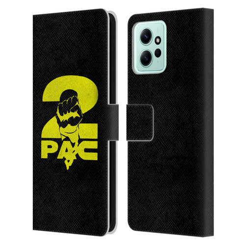 Tupac Shakur Logos Yellow Fist Leather Book Wallet Case Cover For Xiaomi Redmi 12