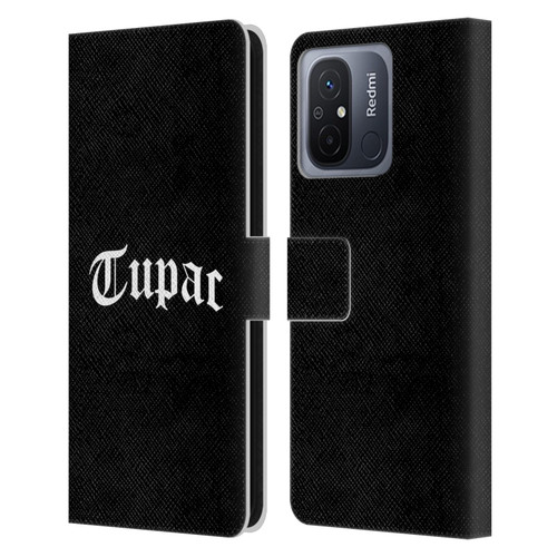 Tupac Shakur Logos Old English 2 Leather Book Wallet Case Cover For Xiaomi Redmi 12C