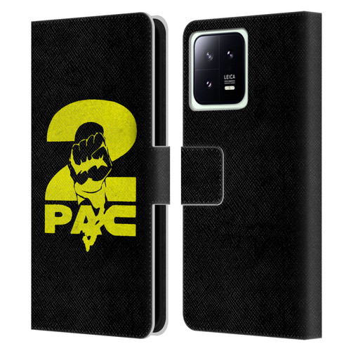 Tupac Shakur Logos Yellow Fist Leather Book Wallet Case Cover For Xiaomi 13 5G