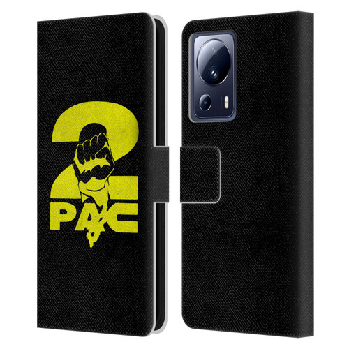 Tupac Shakur Logos Yellow Fist Leather Book Wallet Case Cover For Xiaomi 13 Lite 5G