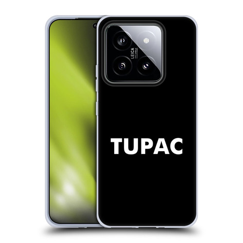 Tupac Shakur Logos Sans Serif Soft Gel Case for Xiaomi 14