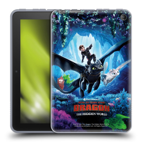 How To Train Your Dragon III The Hidden World Hiccup, Toothless & Light Fury 2 Soft Gel Case for Amazon Fire 7 2022