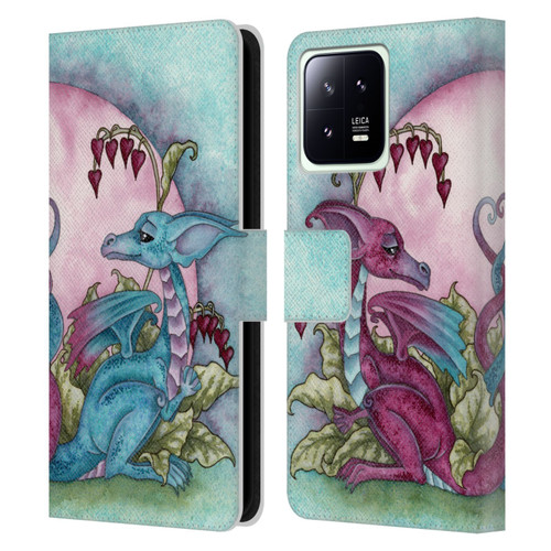 Amy Brown Folklore Love Dragons Leather Book Wallet Case Cover For Xiaomi 13 5G