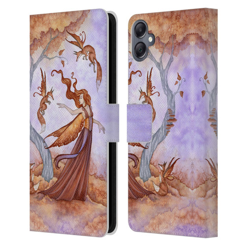 Amy Brown Lovely Fairies Autumn Companion Leather Book Wallet Case Cover For Samsung Galaxy A05