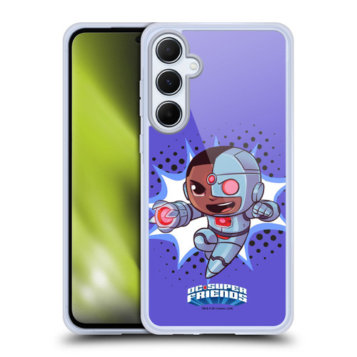 Super Friends DC Comics Toddlers 1 Cyborg Soft Gel Case for Samsung Galaxy A55 5G