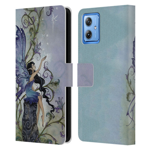Amy Brown Pixies Creation Leather Book Wallet Case Cover For Motorola Moto G54 5G