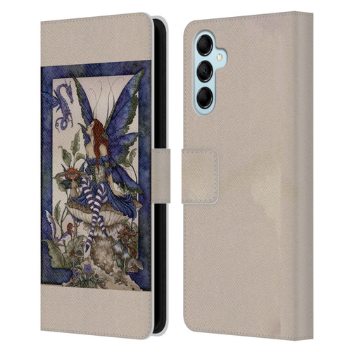 Amy Brown Pixies Bottom Of The Garden Leather Book Wallet Case Cover For Samsung Galaxy M14 5G
