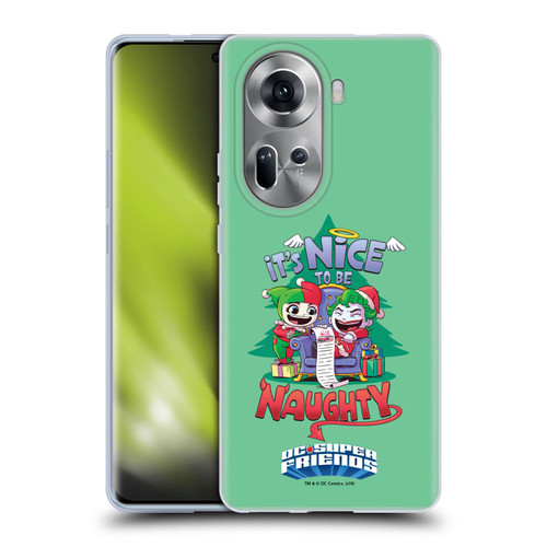 Super Friends DC Comics Toddlers Holidays Harley Joker Naughty Soft Gel Case for OPPO Reno11