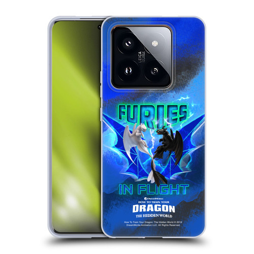 How To Train Your Dragon III Night And Light Toothless & Light Fury Flight Soft Gel Case for Xiaomi 14 Pro