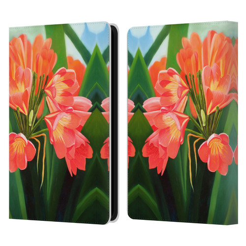 Graeme Stevenson Assorted Designs Flowers 2 Leather Book Wallet Case Cover For Amazon Kindle Paperwhite 5 (2021)