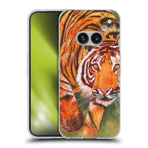 Graeme Stevenson Assorted Designs Tiger 1 Soft Gel Case for Nothing Phone (2a)