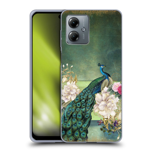 Jena DellaGrottaglia Animals Peacock Soft Gel Case for Motorola Moto G14